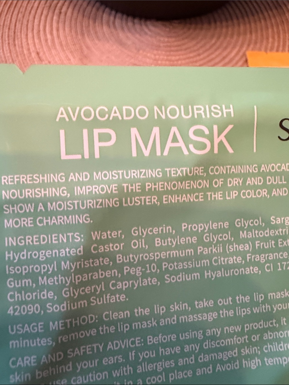 Sadoer hydrating & Nourishing Lip Mask Pack Assorted Aloe, Honey, Avocado,Orange - Picture 10 of 12